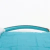Fendi Mini Bucket ZUCCa Leather Chain shoulder bag Blue 8BS0176