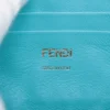 Fendi Mini Bucket ZUCCa Leather Chain shoulder bag Blue 8BS0178
