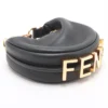 Fendi Nano FENDIGRAPHY Leather Hand bag Black 7AS0894