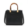 Fendi Sunshine small Leather 2way handbag Black 8BH3941