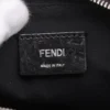 Fendi ZUCCa Cam camera case Medium PVC & leather Shoulder Bag Black 7M02866
