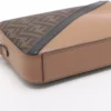 Fendi ZUCCa Cam camera case Medium PVC & leather Shoulder Bag Brown 7M02864