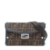 Fendi ZUCCa Canvas & leather Shoulder bag Brown 7AS1391