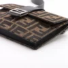 Fendi ZUCCa Canvas & leather Shoulder bag Brown 7M02953