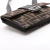 Fendi ZUCCa Canvas & leather Shoulder bag Brown 7M02954
