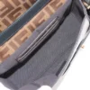 Fendi ZUCCa Coating leather 2way shoulder bag Black × Brown 8BS0346