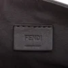 Fendi ZUCCa Coating leather 2way shoulder bag Black × Brown 8BS0347