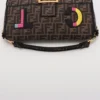Fendi ZUCCa Mamma Baguette Canvas & Leather 2 Way Shoulder Bag Brown 8BR771 Slightly powdery5