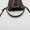 Fendi ZUCCa Mon Tresor Mini Leather 2 Way Shoulder Bag Black × Brown 8BS0105
