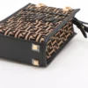 Fendi Zucchino Sunshine Shopper small Straw & leather 2way handbag Brown x black 8BS0513