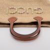 Gucci Patch Raffia x leather Straw bag Beige×Brown 7796715
