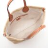 Gucci Patch Raffia x leather Straw bag Beige×Brown 7796717