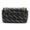 Gucci x Balenciaga GG Marmont Leather Chain shoulder bag Black 4434972