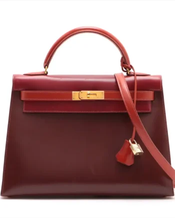 Hermes Kelly 28 Tricolor ROUGE ASH X NOISETTE X FORCE 2002