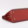 Hermes Kelly 32 Box calf Maron Foncé x Rouge Ash x Brick Gold Metal fittings □C 199904