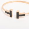 Tiffany T wide Wire Onyx Bracelet 23