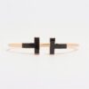 Tiffany T wide Wire Onyx Bracelet 26