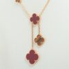 Van Cleef & Arpels Magic Alhambra 6P Carnelian Tigar eye Necklace2