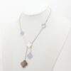 Van Cleef & Arpels Magic Alhambra 6P shells Chalcedony Necklace1