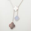 Van Cleef & Arpels Magic Alhambra 6P shells Chalcedony Necklace2