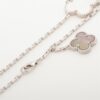 Van Cleef & Arpels Magic Alhambra 6P shells Chalcedony Necklace4