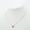 Van Cleef & Arpels Sweet Alhambra hearts Carnelian Necklace 5