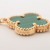Van Cleef & Arpels Vintage Alhambra 10P Malachite Necklace 5