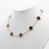 Van Cleef & Arpels Vintage Alhambra 10P Onyx Necklace 1
