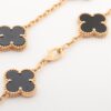 Van Cleef & Arpels Vintage Alhambra 10P Onyx Necklace 4
