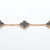 Van Cleef & Arpels Vintage Alhambra 5P Onyx Bracelet2