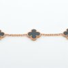Van Cleef & Arpels Vintage Alhambra 5P Onyx Bracelet3