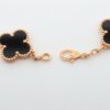 Van Cleef & Arpels Vintage Alhambra 5P Onyx Bracelet4