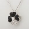 Van Cleef & Arpels cosmos clip Medium Onyx diamond Necklace 1