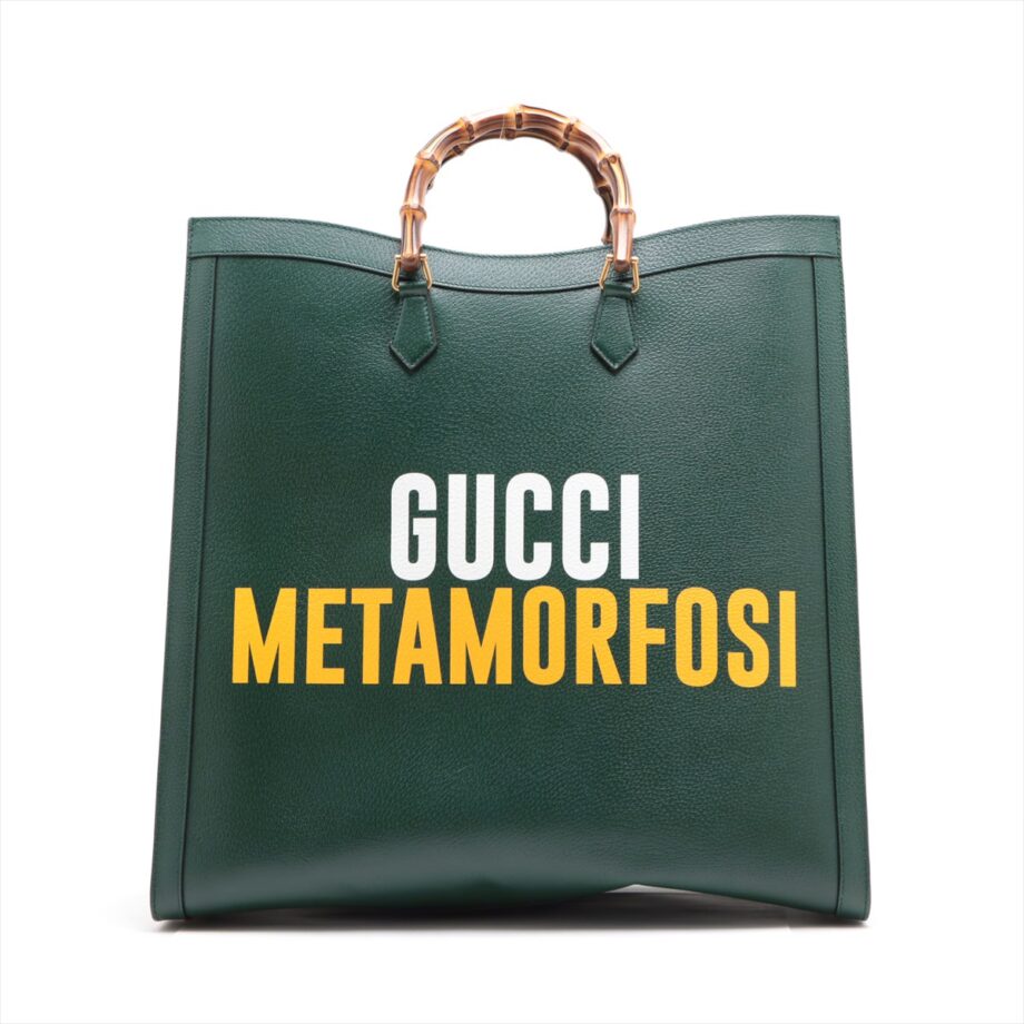 Gucci Bamboo Diana adidas tote bag Green