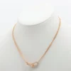 Tiffany Hardware double link diamond Necklace