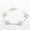 Vintage Alhambra 5P diamond Van Cleef & Arpels Bracelet