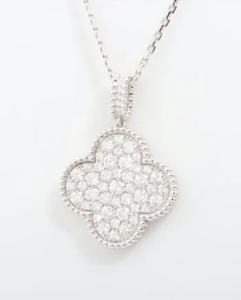 Magic Alhambra Long diamond Van Cleef & Arpels Necklace