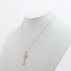 Tiffany Petal Key diamond Necklace 