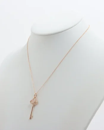 Tiffany Petal Key diamond Necklace 