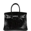 Hermès Birkin 30 Black Crocodile Niloticus Palladium Hardware