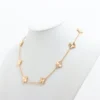 Vintage Alhambra 10P Necklace Van Cleef & Arpels