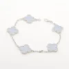 Vintage Bracelet Alhambra 5P Chalcedony Van Cleef & Arpels