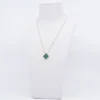 Vintage Alhambra 1P Necklace diamond Malachite Van Cleef & Arpels