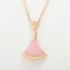 Bvlgari Diva Dream Pink Opal diamond Necklace