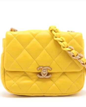 Chanel Matelasse Mini Lambskin Chain Shoulder Bag