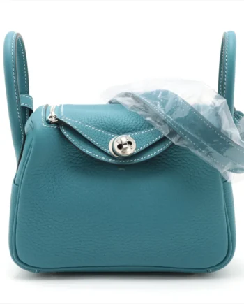 Hermès Lindy mini 20 Taurillon Clemence Silver Metal Fittings W 2024