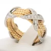 Tiffany Jean Schlumberger Ring 4 rows ropes diamond