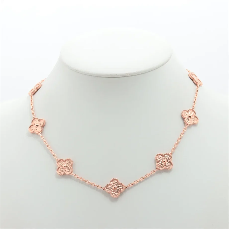 Vintage Alhambra Necklace 10P Van Cleef & Arpels