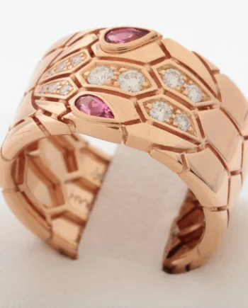 Bvlgari Serpenti Rubellite diamond Ring