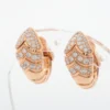 Bvlgari Serpenti Tubogas diamond Earrings Piercing